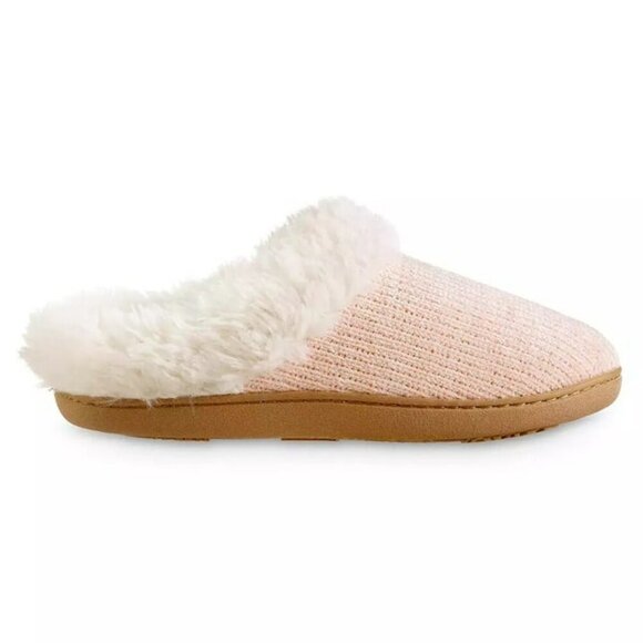 Isotoner Women's Boxed Chenill Evening Sand Slipper Size M (7.5-8) MSRP $40 - Picture 1 of 7